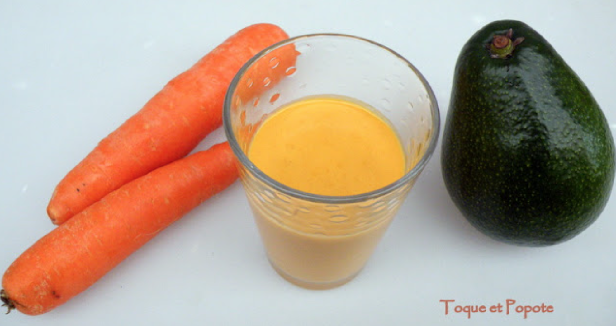 Jus de légumes : carottes-avocats veloutés