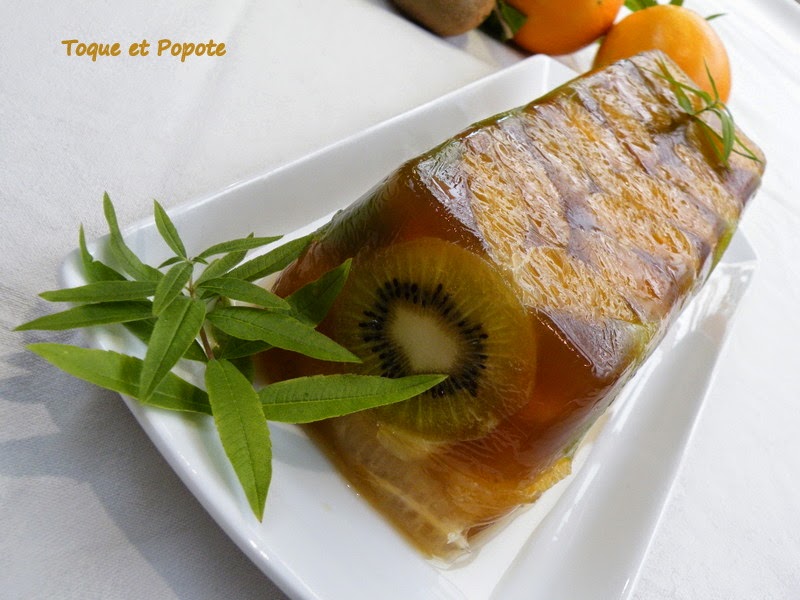Terrine d’agrumes frais à la verveine… un dessert très léger et ultra vitaminé!