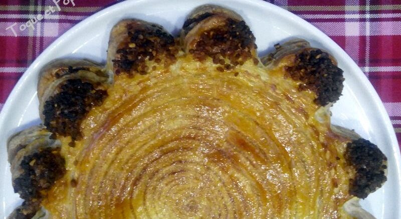 Galette des rois fleur, puis coeur… comme un message de paix